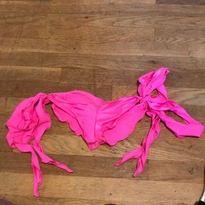 Pink tie up rave bottoms